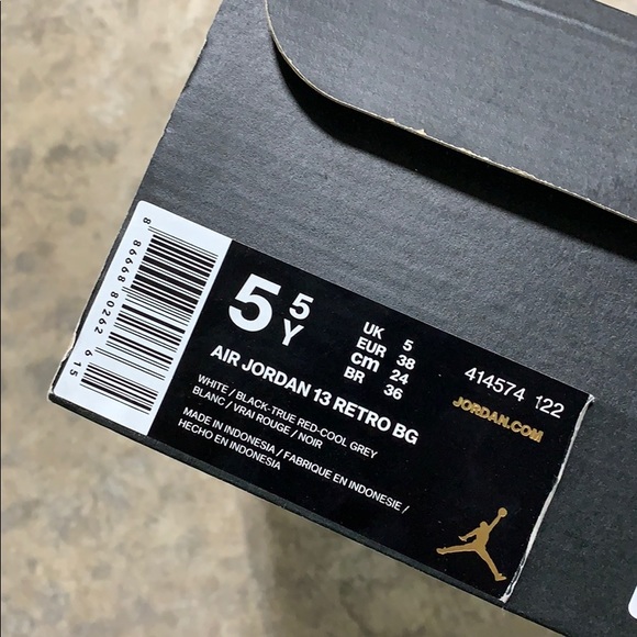 2017 JORDAN RETRO 13 CHICAGO 5.5Y (USED) - Picture 6 of 6